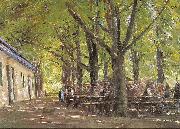 Max Liebermann Country Tavern at Brunnenburg oil painting reproduction
